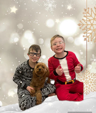 These next pictures of this sweet Cavapoo girl were just sent into us this Christmas 2023!