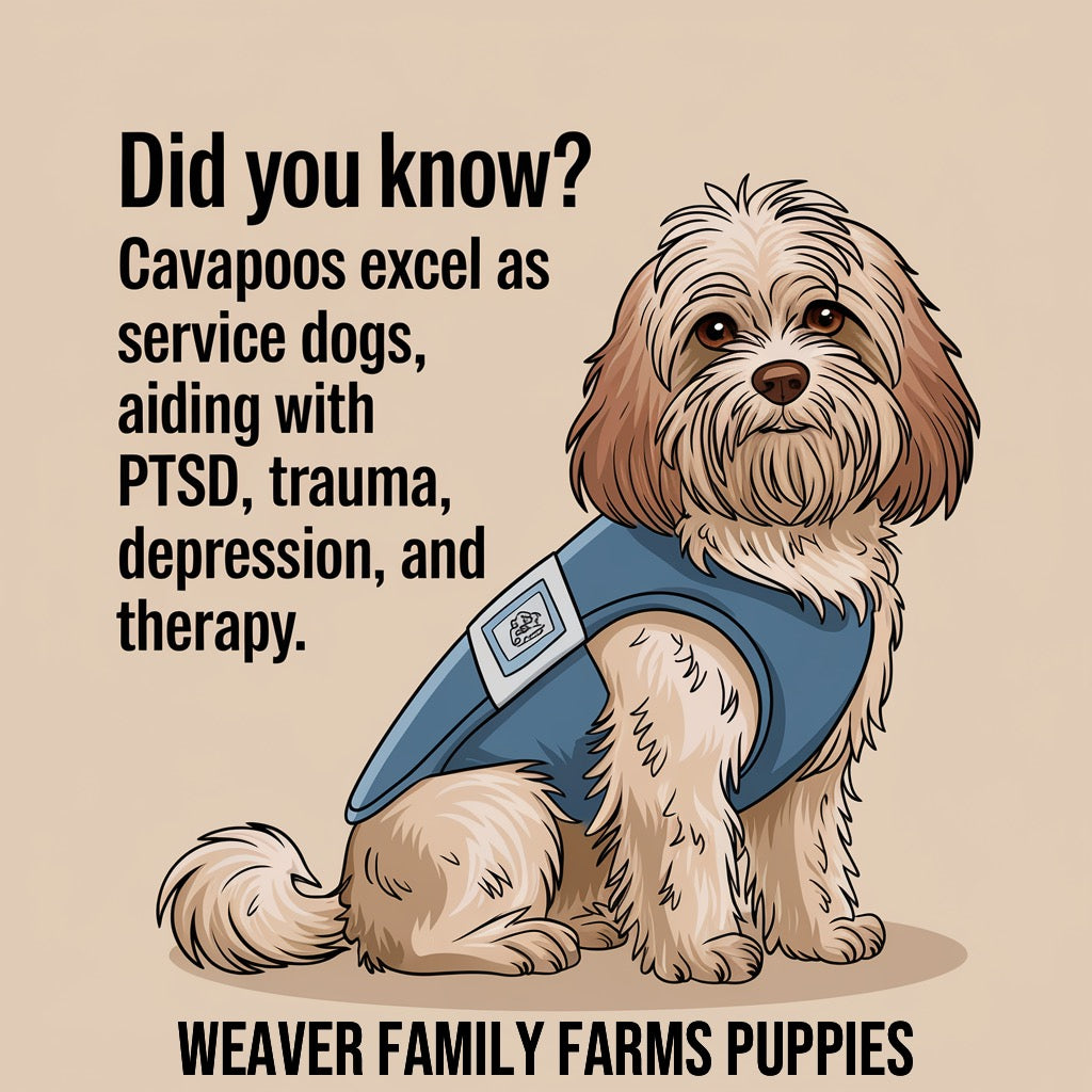 Cavapoo excel as service dogs